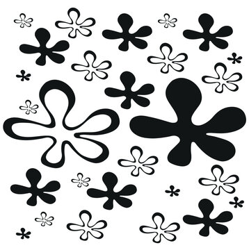 Floral pattern vector icon background