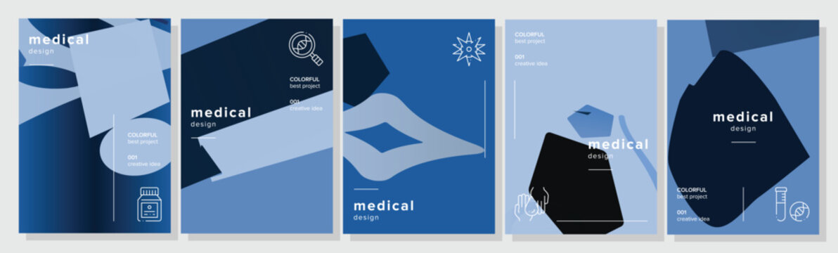 Trendsetting minimalist placard medical abstract geometric a4 poster. portfolio mobile, row header, monochrome expressive, aesthetic brand vector medical background illustration