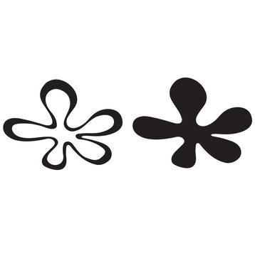 Floral pattern vector icon background