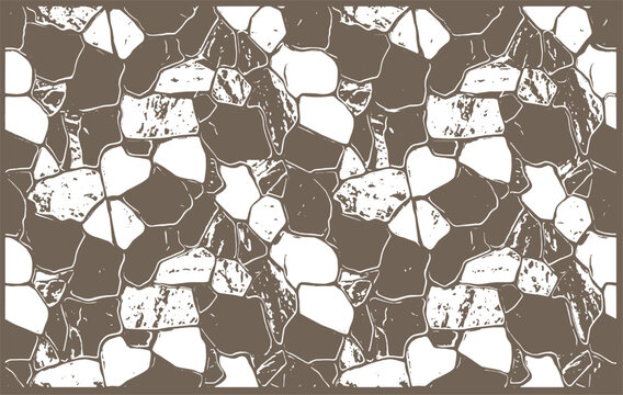 Colorful vector illustration of stone paving