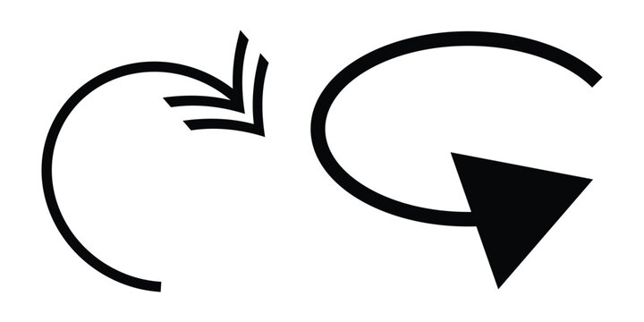 Black hand drawn curved arrows with pointing tips for indicating direction and workflow processes.