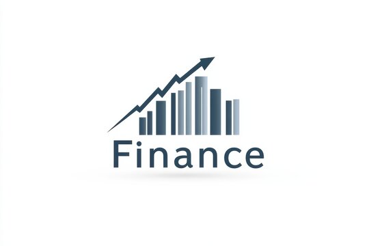 Minimalist logo design with finance theme and upward trend