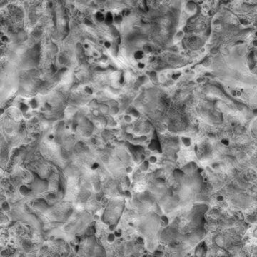 4K Seamless Alien Terrain Displacement Texture for Sci-Fi Environments