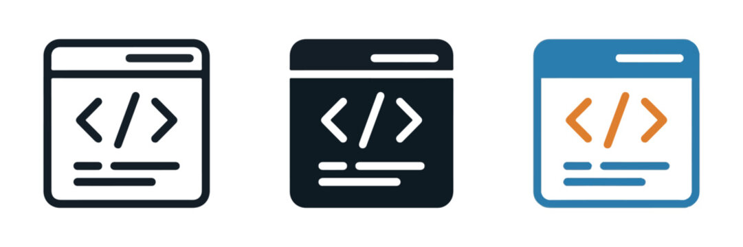 Web Development Coding Browser Icon