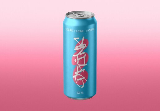 Aluminum Soda Can Mockup