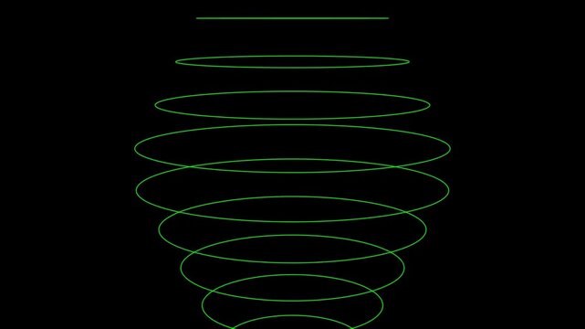 3D sci-fi hyperspace cyber tunnel warp grid endless moving forward seamless loop animation on black background
