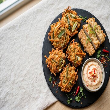 Tahu isi goreng Indonesian stuffed tofu fried golden brown cut open vegetables