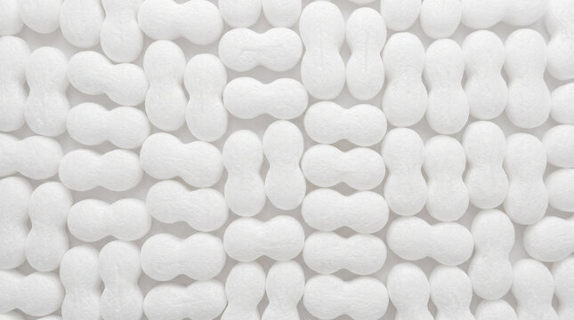 White packaging foam peanut shipping material