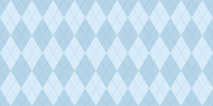 Classic argyle pattern in soft blue tones designed for stylish winter apparel and cozy textile backdrops.