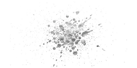 Obraz premium Abstract grey ink splatter texture with small paint drops and artistic spots