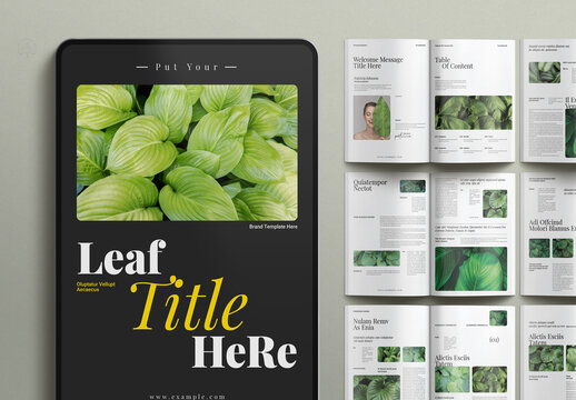 Botanical Magazine Template
