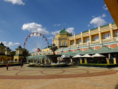 Johannesburg, South Africa - 28 Apr 2012: The casino in Gold Reef City, Johannesburg, South Africa