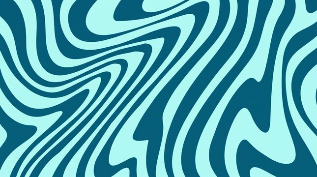 Abstract blue wavy lines background with liquid marble texture for modern graphic design