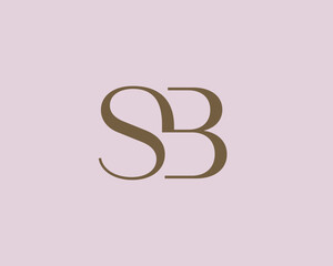 SB letter logo icon design. Classic style luxury initials monogram. © arbuzu