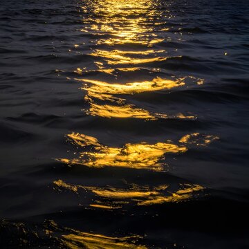sunset over water