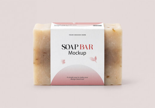 Soap Bar Packaging Mockup Front View