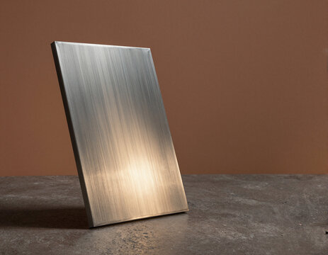 Brushed Zinc Matte Slate Material Panel