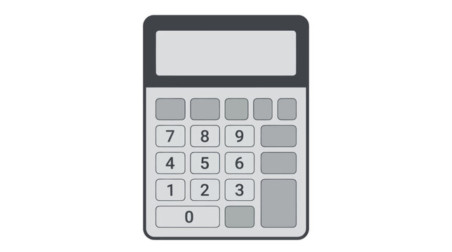 Calculator device featuring digital display screen and numbered keys for mathematical calculations and accounting tasks.