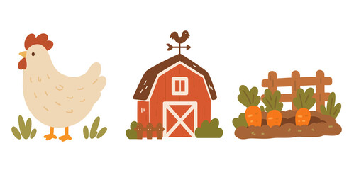 hen and chicken © Toffy studio