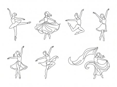 set of ballet dancers