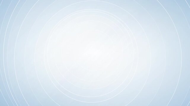 Seamless 10-second loop of soft white circular patterns and transparent geometric shapes creating a subtle ripple effect over a light blue corporate background.