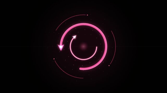 Reload Icon Animation &ndash; Refresh Circular Arrow UI Motion Graphic