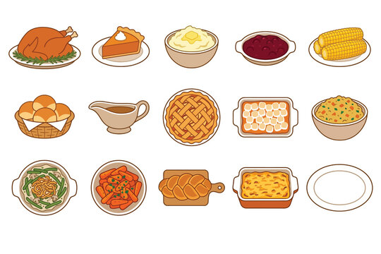 collection of food