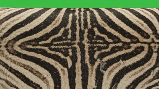Zebra Hide Rising Green Screen Fill