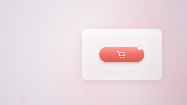 Cursor Clicking Add to Cart Button UI Micro Interaction Seamless Loop