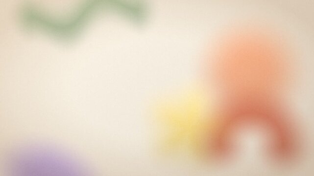 Grainy Blurred Pastel Naive Shapes Drifting Seamless Loop