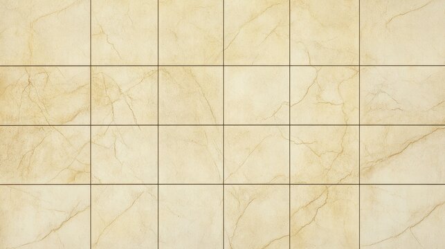 Seamless beige marble tile flooring texture with elegant veining patterns for interior design and architectural backgrounds
