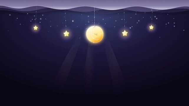 Frosted glass glowing papercraft in warm gold and lunar violet for nur