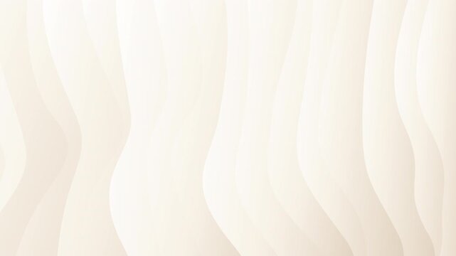 Soft and luxurious 4K looping animation of vertical cream wavy 3D fabric. Elegant beige silk drapes flowing gracefully, ideal for wedding, spa, and premium wellness backgrounds.