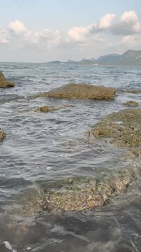 waves and rocks