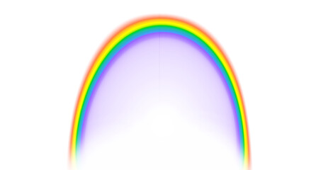 Fototapeta premium Bright rainbow arc overlay transparent background png 