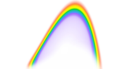 Fototapeta premium Bright rainbow arc overlay transparent background png 