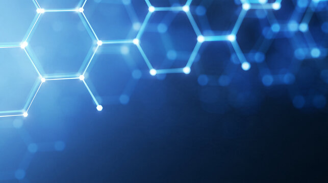 Minimalist blockchain technology background with subtle interconnected hexagonal blocks, digital ledger visualization, decentralized network architecture, distributed database