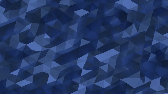 Abstract dark blue low poly geometric background modern digital design