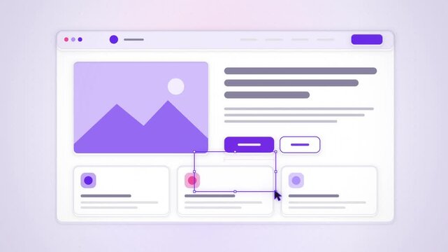 Violet website wireframe refined into polished UI design iteration