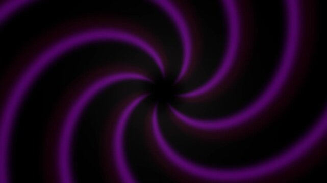 Magenta spiral light coils into a vortex in a cool abstract video