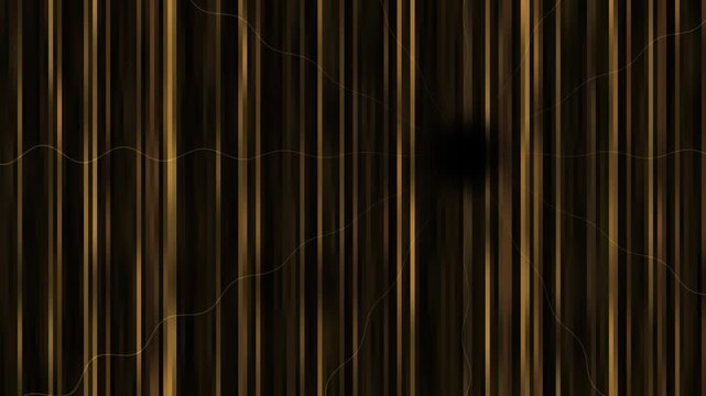 Gold broken LCD stripes shimmer through cracks in a cool CG video