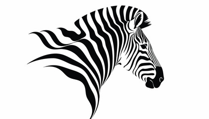 Naklejka premium zebra vector illustration