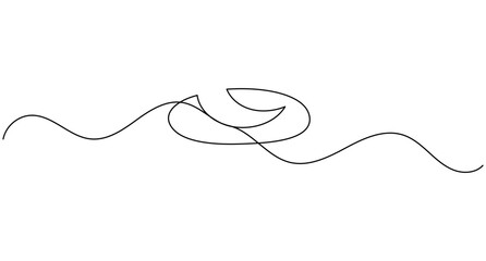 Obraz premium Bakery bread continuous one line drawing minimalist food outline editable stroke vector illustration
