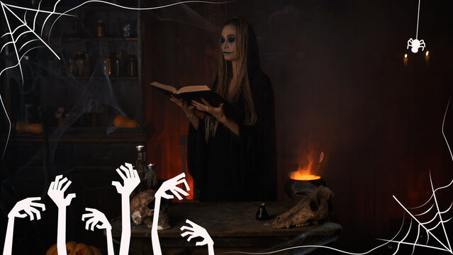 Hand Drawn Halloween Frame 02
