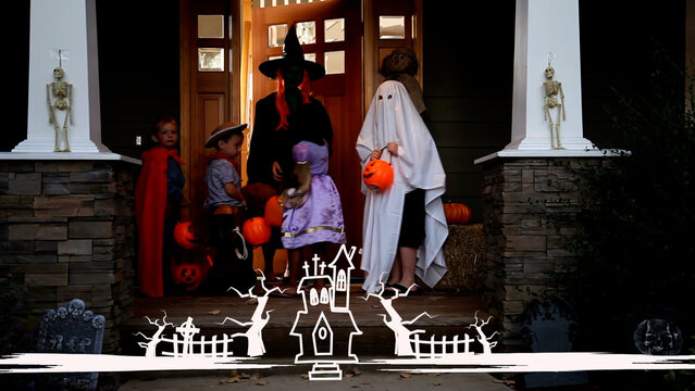Hand Drawn Halloween Frame 09