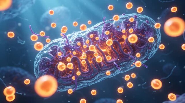 Apoptosis via mitochondrial pathway cytochrome c release microscopic animation