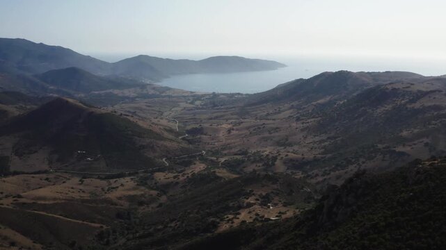 Pevani, Corse du Sud, vue a&eacute;rienne de drone