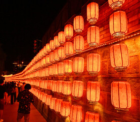 chinese lanterns in the night © bipul