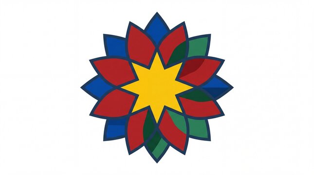 Orthodox christmas vektor star symbol on white background