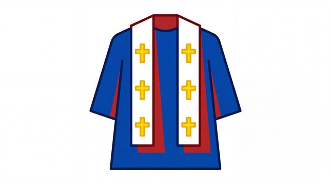 Orthodox christmas vektor priest vestment liturgical robe